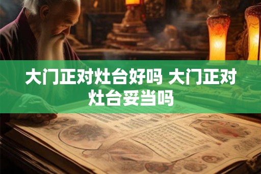 大门正对灶台好吗 大门正对灶台妥当吗