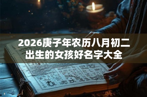2026庚子年农历八月初二出生的女孩好名字大全