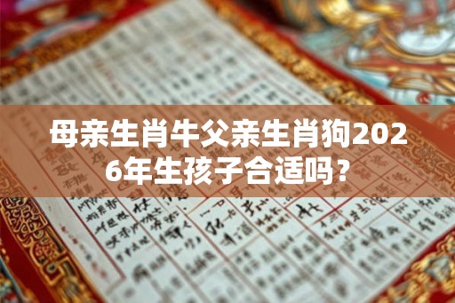 母亲生肖牛父亲生肖狗2026年生孩子合适吗? 母亲生肖牛父亲生肖狗2026年生孩子合适吗?