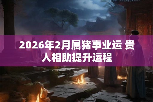 2026年2月属猪事业运 贵人相助提升运程