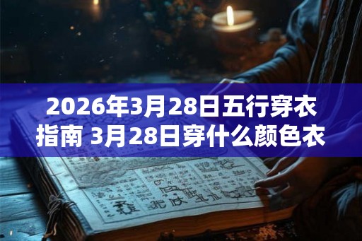 2026年3月28日五行穿衣指南 3月28日穿什么颜色衣服