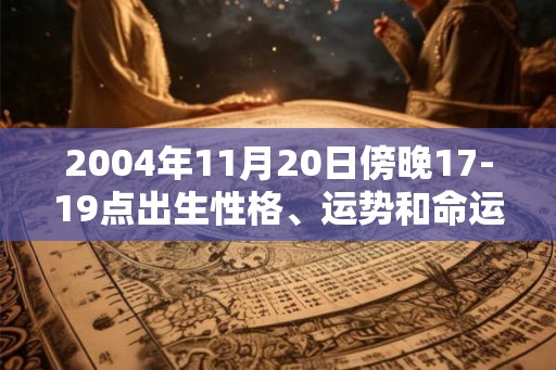 2004年11月20日傍晚17-19点出生性格、运势和命运
