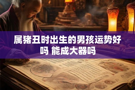 属猪丑时出生的男孩运势好吗 能成大器吗