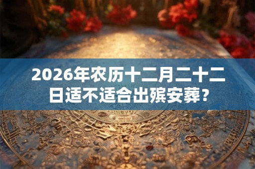 2026年农历十二月二十二日适不适合出殡安葬? 2026年农历十二月二十二日适不适合出殡安葬?