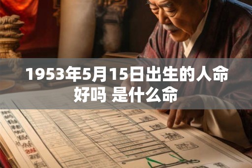 1953年5月15日出生的人命好吗 是什么命