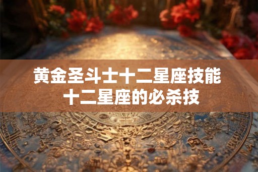 黄金圣斗士十二星座技能  十二星座的必杀技
