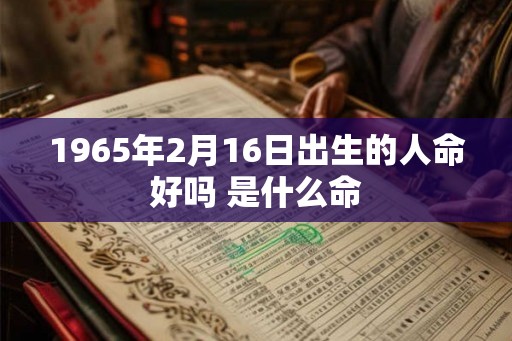 1965年2月16日出生的人命好吗 是什么命 1965年2月16日出生的人命好吗 是什么命