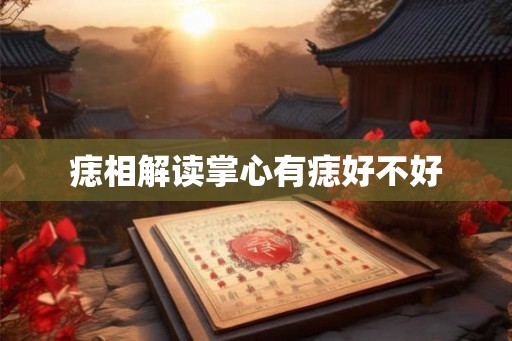痣相解读掌心有痣好不好