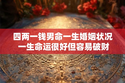 四两一钱男命一生婚姻状况 一生命运很好但容易破财要懂得理财