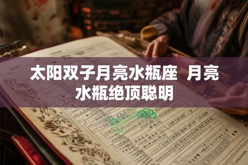 太阳双子月亮水瓶座 月亮水瓶绝顶聪明 太阳双子月亮水瓶座 月亮水瓶绝顶聪明