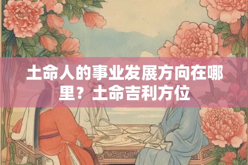 土命人的事业发展方向在哪里？土命吉利方位