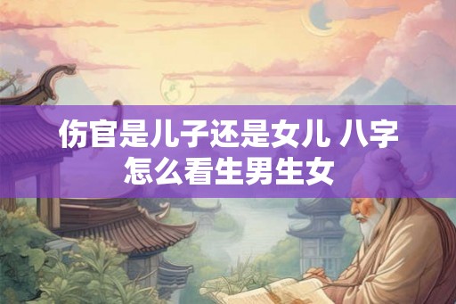 伤官是儿子还是女儿 八字怎么看生男生女