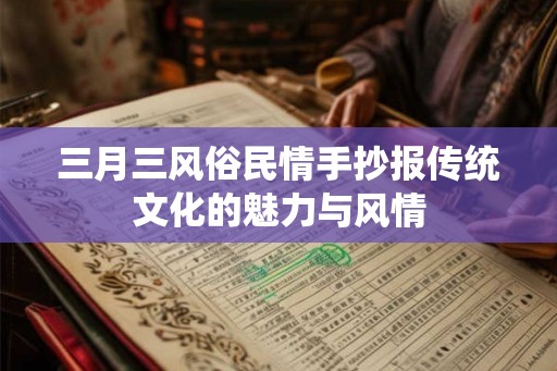 三月三风俗民情手抄报传统文化的魅力与风情