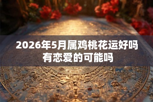 2026年5月属鸡桃花运好吗 有恋爱的可能吗