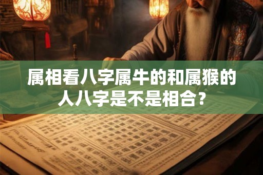 属相看八字属牛的和属猴的人八字是不是相合？