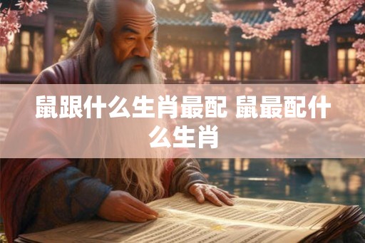鼠跟什么生肖最配 鼠最配什么生肖