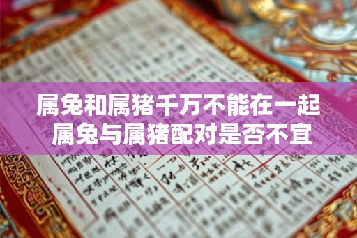 属兔和属猪千万不能在一起 属兔与属猪配对是否不宜