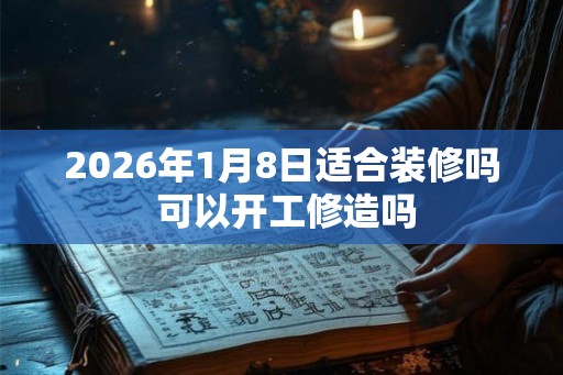 2026年1月8日适合装修吗 可以开工修造吗