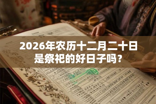2026年农历十二月二十日是祭祀的好日子吗？