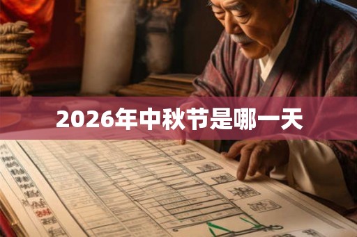 2026年中秋节是哪一天