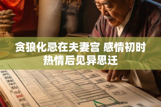 贪狼化忌在夫妻宫 感情初时热情后见异思迁