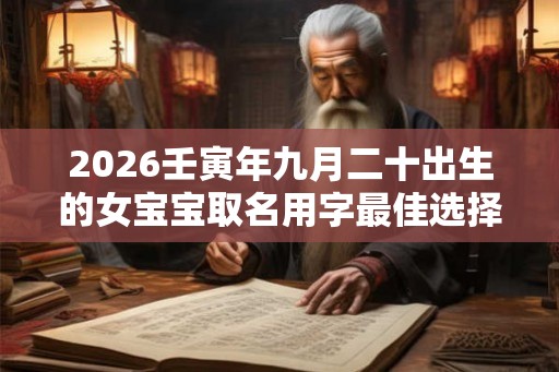 2026壬寅年九月二十出生的女宝宝取名用字最佳选择