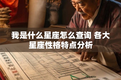 我是什么星座怎么查询 各大星座性格特点分析