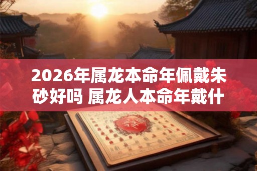 2026年属龙本命年佩戴朱砂好吗 属龙人本命年戴什么好