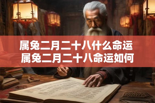 属兔二月二十八什么命运 属兔二月二十八命运如何