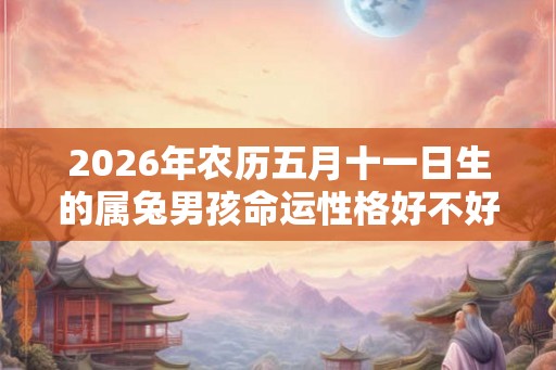 2026年农历五月十一日生的属兔男孩命运性格好不好