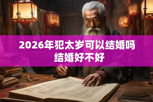 2026年犯太岁可以结婚吗  结婚好不好