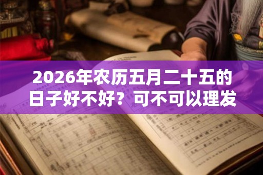 2026年农历五月二十五的日子好不好？可不可以理发？