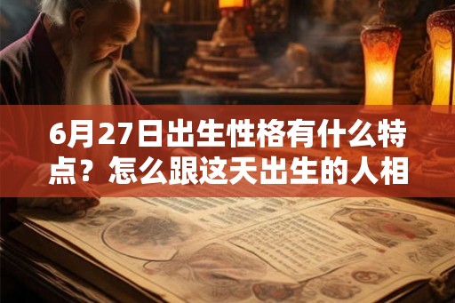 6月27日出生性格有什么特点？怎么跟这天出生的人相处？