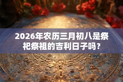2026年农历三月初八是祭祀祭祖的吉利日子吗？