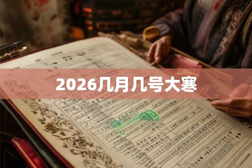 2026几月几号大寒