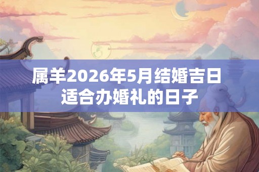 属羊2026年5月结婚吉日 适合办婚礼的日子