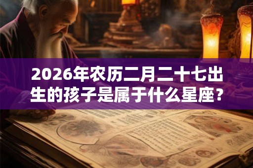 2026年农历二月二十七出生的孩子是属于什么星座？