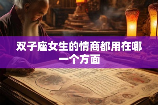 双子座女生的情商都用在哪一个方面 双子座女生的情商都用在哪一个方面