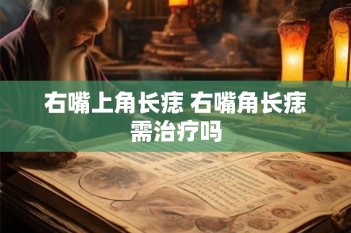 右嘴上角长痣 右嘴角长痣需治疗吗