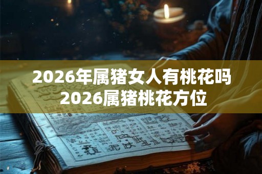 2026年属猪女人有桃花吗 2026属猪桃花方位
