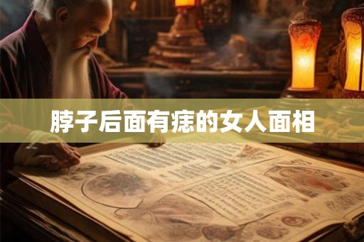 脖子后面有痣的女人面相
