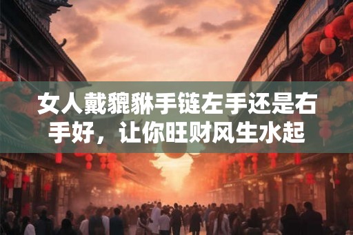 女人戴貔貅手链左手还是右手好，让你旺财风生水起