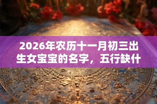 2026年农历十一月初三出生女宝宝的名字，五行缺什么？