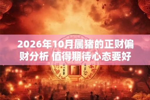 2026年10月属猪的正财偏财分析 值得期待心态要好