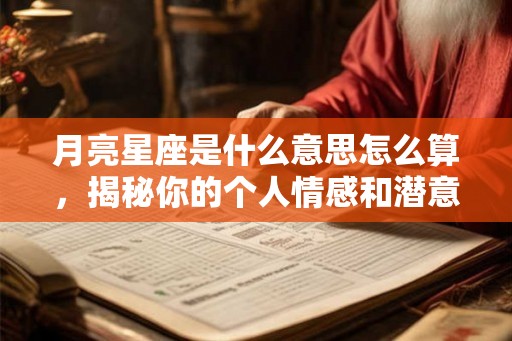 月亮星座是什么意思怎么算，揭秘你的个人情感和潜意识