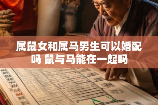 属鼠女和属马男生可以婚配吗 鼠与马能在一起吗 属鼠女和属马男生可以婚配吗 鼠与马能在一起吗