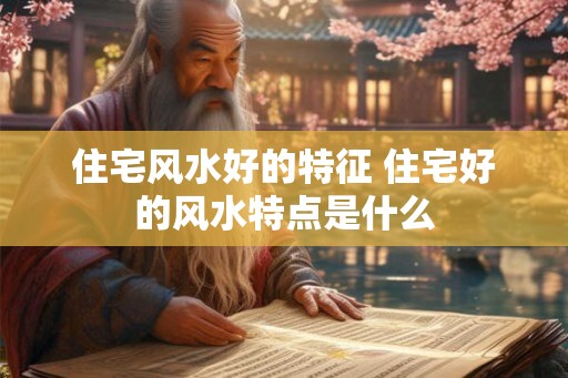 住宅风水好的特征 住宅好的风水特点是什么