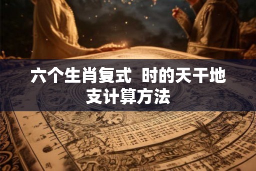 六个生肖复式  时的天干地支计算方法