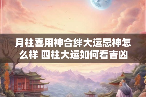 月柱喜用神合绊大运忌神怎么样 四柱大运如何看吉凶