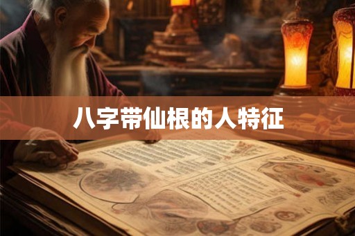 八字带仙根的人特征